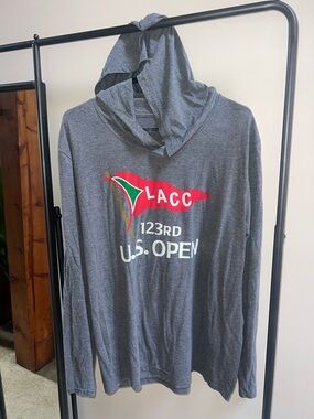 LACC 123rd U.S. Open Gray Hooded Tee